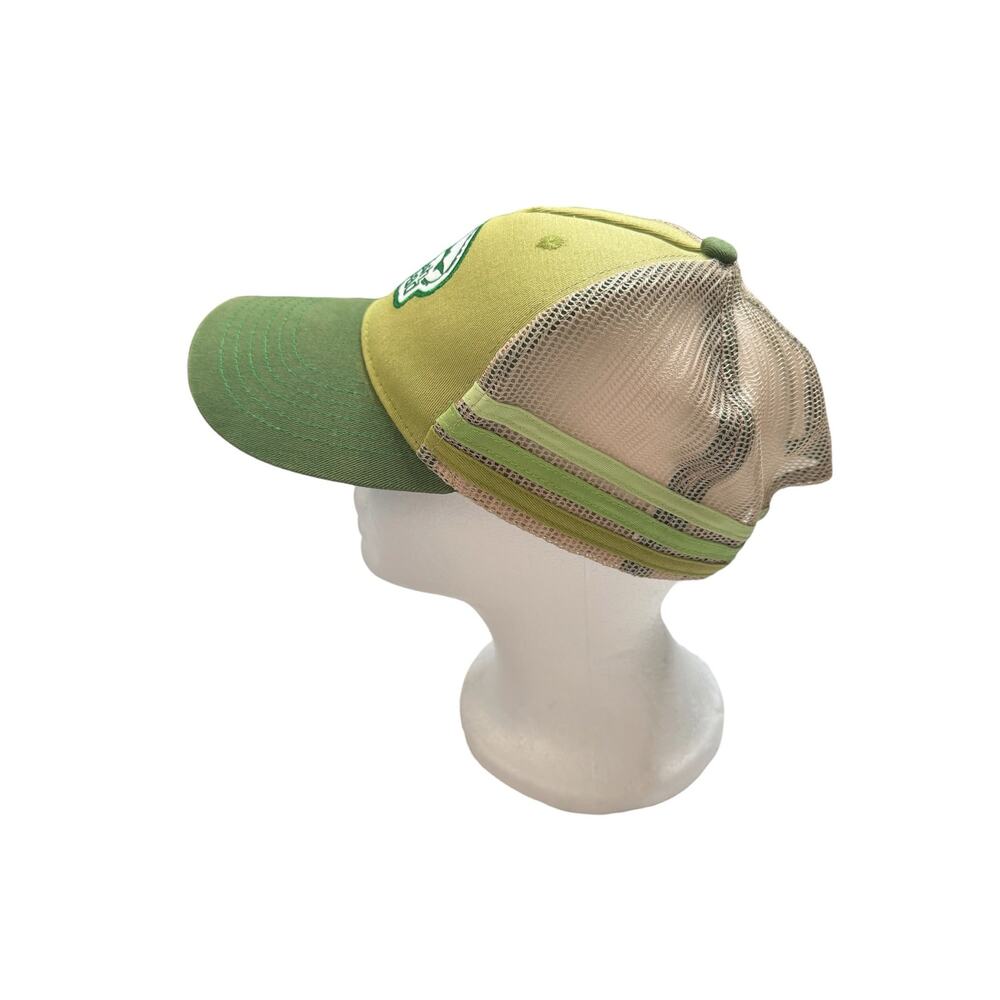 DOGFISH HEAD Brewery Striped Mesh SnapBack Hat One Size Adult Green Logo Cap - Picture 2 of 8